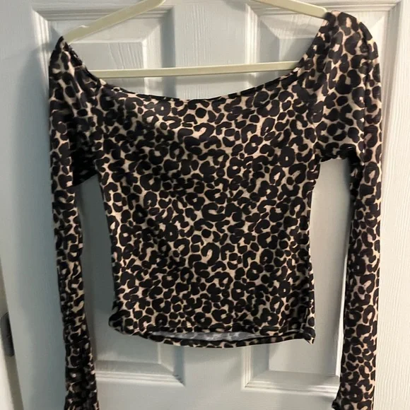Wild Fable Animal Print Long Sleeve Top - Picture 7 of 7